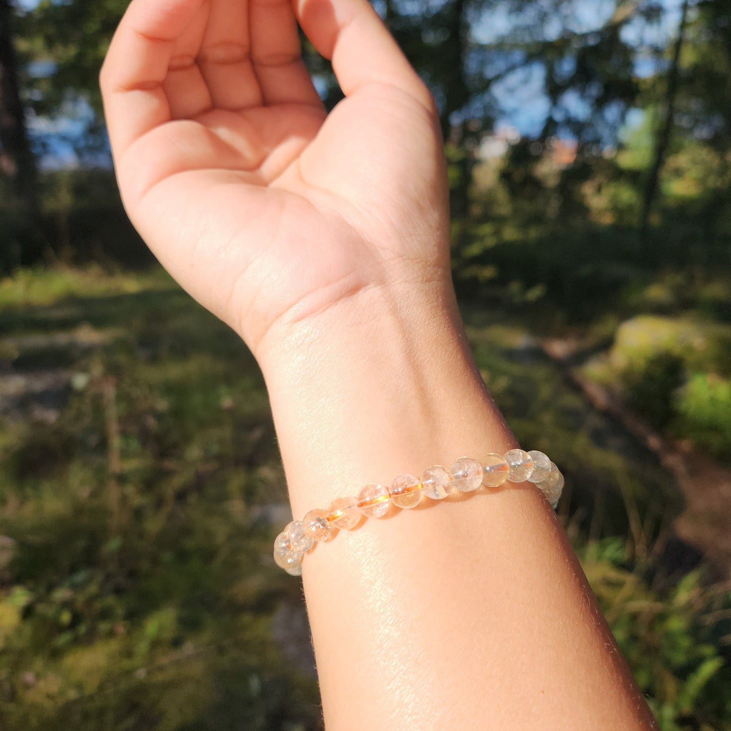 Naturlig Citrin Armband