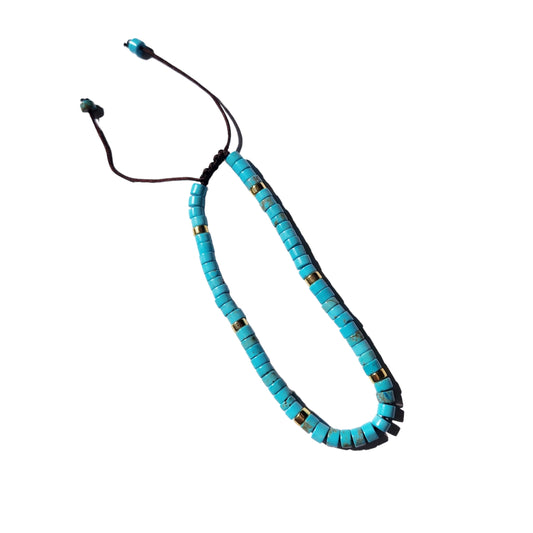 Turquoise adjustable bracelet